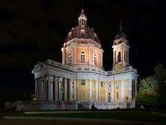 Basilica di Superga at night