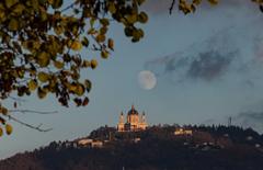 Basilica di Superga and the Moon