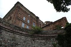 Rear view of Superga Basilica in Turin