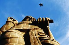 Thiruvalluvar Statue with eagle and snake