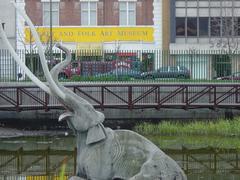 La Brea Tar Pits in Los Angeles with visible tar seeps and surrounding landscape