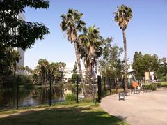 pool of tar and pond at La Brea Expo