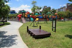 Fitness trail in Daan Forest Park, Da'an District, Taipei