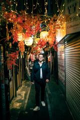 Miike restaurant in Omoide Yokocho at night