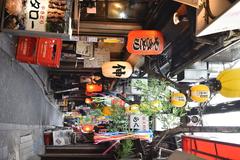 Night view of Omoide Yokocho in Tokyo