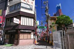 Omoide Yokocho at Shinjuku Station West Exit at night