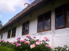 traditional Danish farmer house at Frilands Museum