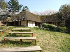 Old Japanese Farm House at Open-Air Museum in Toyonaka, Osaka