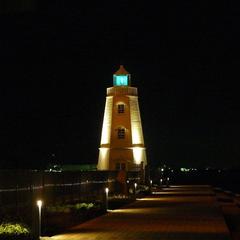 Kyū-Sakai Lighthouse at night