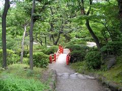 Kyu-Yasuda teien garden in Tokyo, Japan