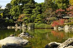 Kyu Yasuda Garden in Tokyo with traditional Japanese landscaping