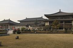 Shaanxi Provincial Museum in Xi'an, China with traditional Chinese architecture