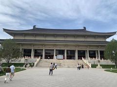 Interior of Shaanxi History Museum front view