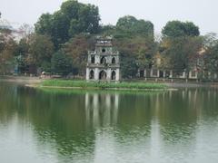 Hoan Kiem Lake Pavillon of Turtle in Hanoi