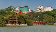 Hoan Kiem Lake in Hanoi, Vietnam