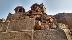 Ancient monument with intricate carvings in India