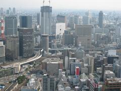 Osaka skyline viewed from Umeda Sky Building in August 2007