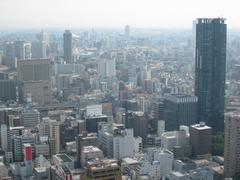 Osaka skyline viewed from Umeda Sky Building in August 2007