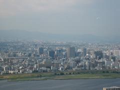 Yodo River view from Umeda Sky Building in August 2007