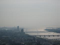 Yodo River from Umeda Sky Building, August 2007