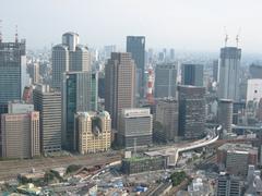 Osaka cityscape from Umeda Sky Building in August 2007