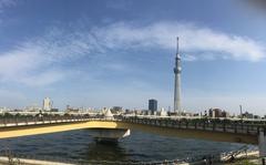 Sakurabashi bridge in Sumidagawa