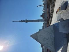 Cranes monument at the eastern Mukōjima Sumida end of Sakurabashi Bridge