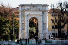 rear facade of the Arco dei Gavi in Verona