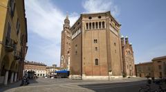 Panoramic view of Cremona, Italy