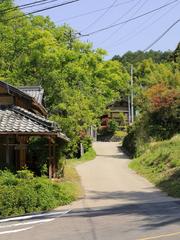 Kyu-Nakasendo road in Utozaka, Mitake Town, Japan, April 2018