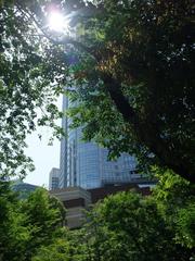 View of Roppongi Hills from Mori Garden in Tokyo