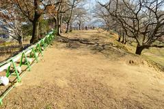 Tsudo Shiroyama Kofun view from the rear round part to the front part