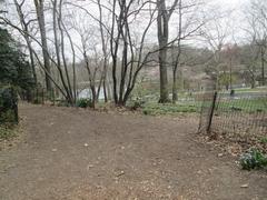 Central Park in Manhattan, New York featuring Strawberry Fields and the Lake