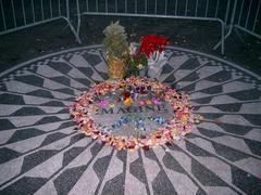 John Lennon memorial in Central Park West