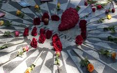 John Lennon tribute in Strawberry Fields Central Park