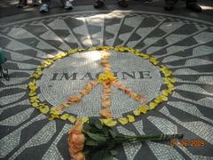 Imagine memorial in Central Park, New York