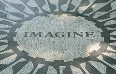 Imagine John Lennon mosaic in Central Park