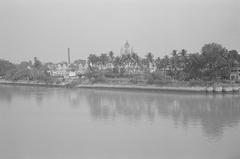 Dakshineswar Kali Temple by the Hooghly River in Calcutta, January 1983