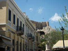 the Acropolis of Athens viewed from Plaka