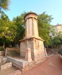 Lysicrates Monument in Athens in the early morning