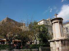 Acropolis and Monument of Lysicrates in Athens