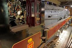 Canadian Pacific 2858 locomotive on display