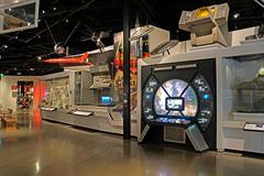 space and satellite exhibits on display