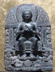 Preaching Buddha on a Lion Throne