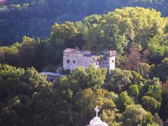 Castel Sindici as seen from the Castle of the Counts