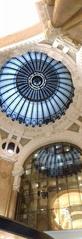 Interior view of Galería Güemes with original steel and glass dome