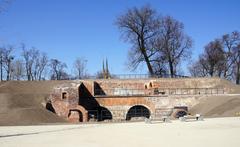 Trwała Ruina Bastion Ceglany on Polish Hill in Gdańsk, Poland