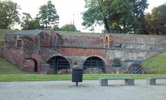 Preserved ruins of the Brick Bastion in Wrocław, Poland