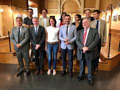 Group photo of institution representatives at the Girona Art Museum initiative