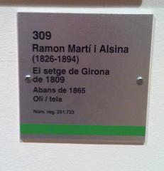 Ramon Martí Alsina El setge de Girona painting